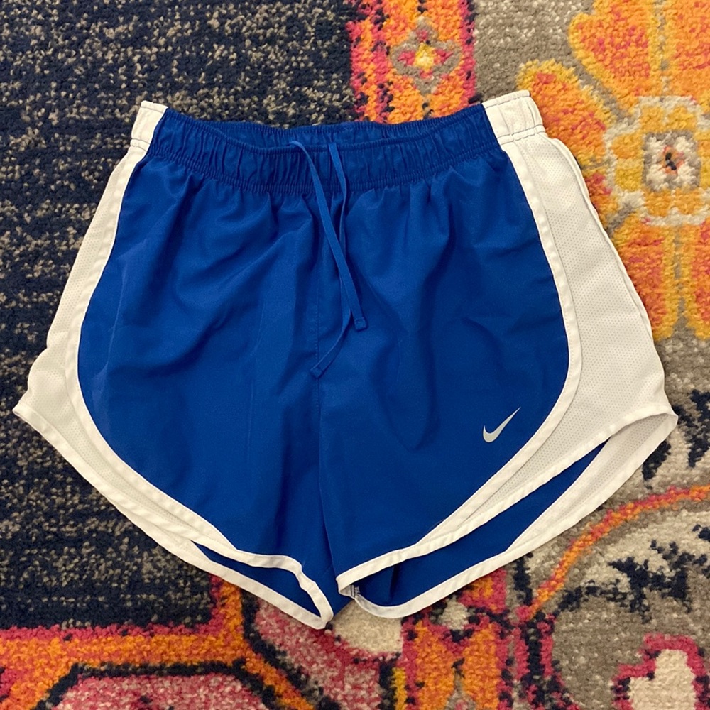Blue Nike shorts